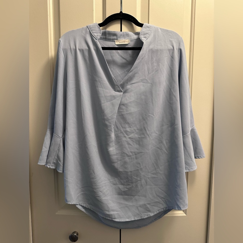 Spadehill Women’s Size M Light Blue Blouse